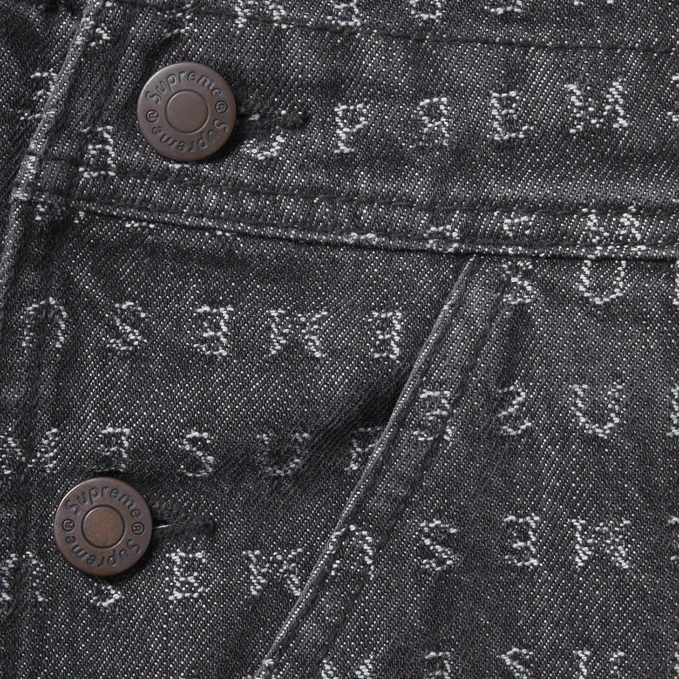 Jacquard Logos Denim Overalls view 6